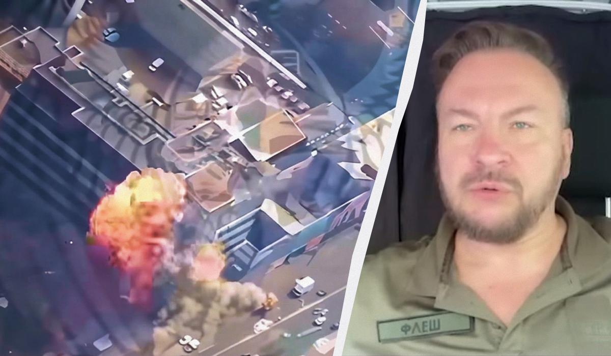 Россияне показали удар по бизнес-центру в Киеве: Флэш объяснил, как враг снял это видео Россияне показали удар по бизнес-центру в Киеве: Флэш объяснил, как враг снял это видео