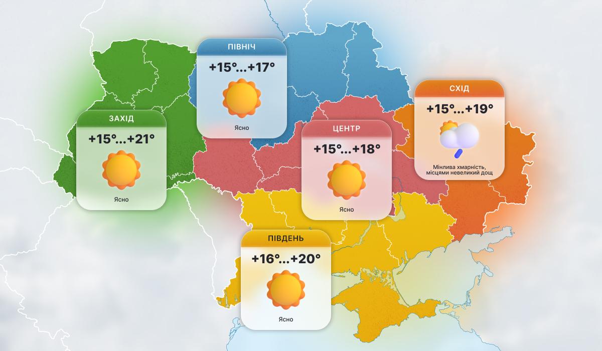 Вересень в Україні завершиться теплом і яскравим сонцем (карта)