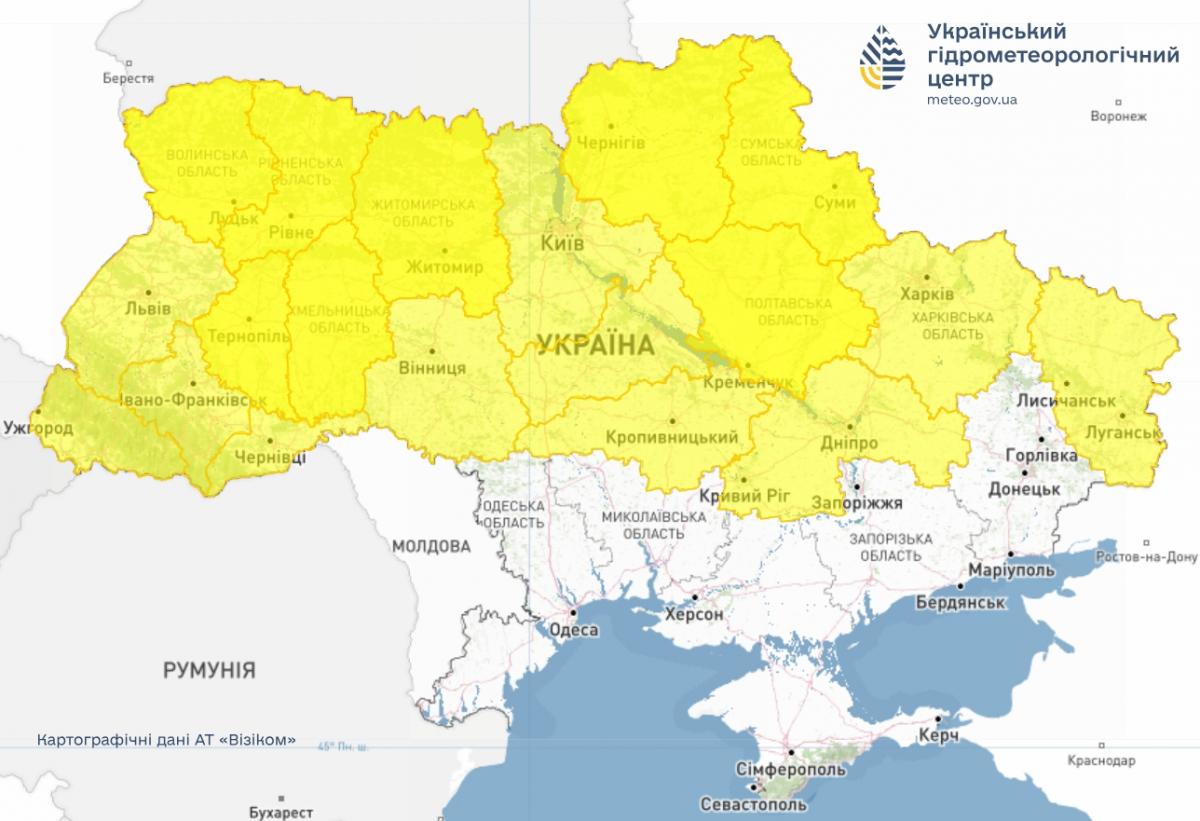 Перші заморозки вдарять в Україні вже найближчої ночі (карта)