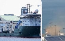 У Сочі морський дрон атакував російське судно забезпечення NEFRIT (відео)