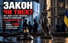 Майже 1100 судових ухвал за сім місяців: Forbes дослідив активність ГО "Нон-Стоп Україна"