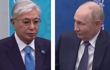 "Выдающийся государственный деятель": Токаев похвалил Путина во время встречи с Мерцем
