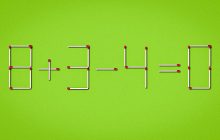 Одно действие изменит сразу две цифры: как исправить выражение 8 + 3 − 4 = 0
