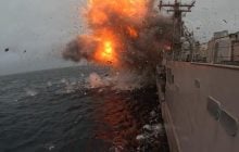 Американський фрегат відправили на дно під час навчань: його атакували з моря й повітря
