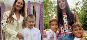 Попри атаки та тривоги: українські зірки відвели дітей до шкіл (фото)
