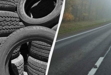 Под дорогой закопали 20 тысяч старых шин: зачем инженеры это сделали