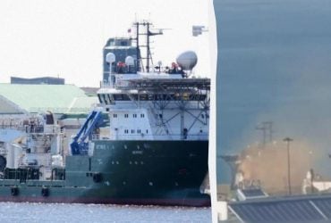 У Сочі морський дрон атакував російське судно забезпечення NEFRIT (відео)