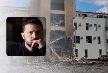 Російський дрон влучив у будівлю телеканалу, є поранені, - Зеленський (фото)