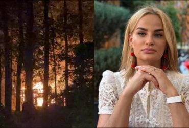 Экс-жена футболиста Пятова с детьми оказалась в эпицентре атаки РФ под Киевом (видео)