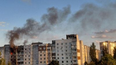 Россияне атаковали Киев: есть попадания, много пострадавших (видео)