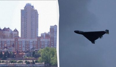 Атака на Киев: дрон упал на многоэтажный дом в Днепровском районе (фото)
