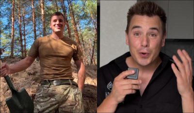 У окопі зі зброєю: зірка "Фабрики зірок" спровокував чутки про свою мобілізацію (фото)