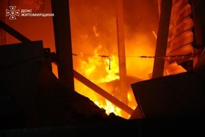 Росіяни атакували індустріальний парк на Житомирщині: є жертви та поранені (фото)