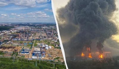 Московский НПЗ приостановил переработку нефти после атаки украинских БПЛА, - Reuters