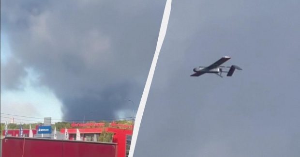 Після атаки українських БПЛА горить Рязанський НПЗ