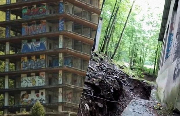 Роскошный курорт из 11 отелей превратился в город-призрак в горах