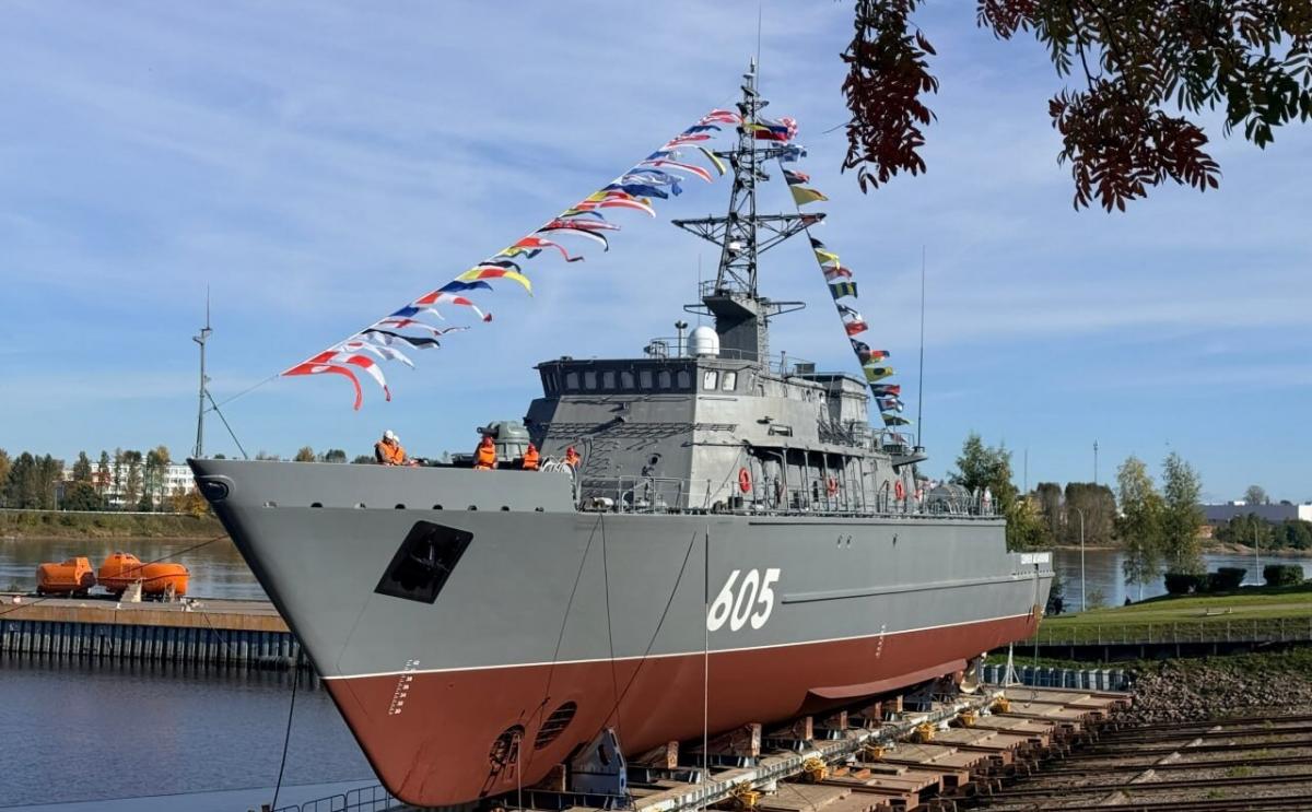 Росія спустила на воду новий військовий корабель