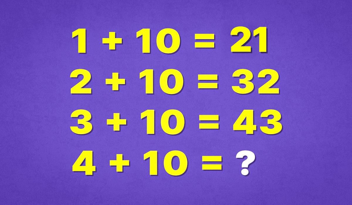 4 + 10 тут рахується інакше: яке число завершує головоломку