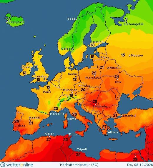 8 жовтня Україна буде однією з найтепліших країн Європи, - синоптикиня Діденко (карта) 8 жовтня Україна буде однією з найтепліших країн Європи, - синоптикиня Діденко (карта)