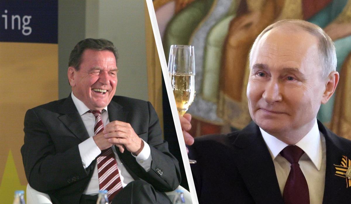Путин отпраздновал 74-летие вместе с бывшим канцлером Германии Шредером