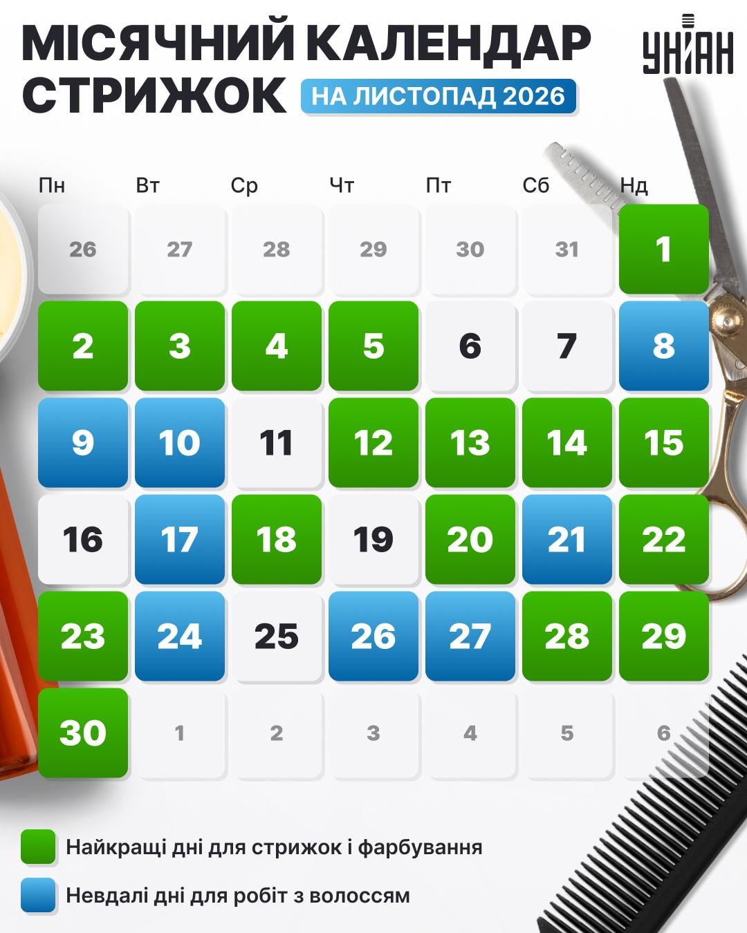 розклад стрижок розклад стрижок