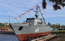 Росія спустила на воду новий військовий корабель: він став 12-м у великій серії (фото)