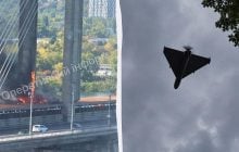 Росія вдарила дронами по Південному мосту в Києві: як тепер курсує транспорт (відео)