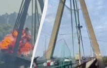 Після збиття дрон не випаровується: ексвійськовий пояснив, навіщо затягувати мости сітками