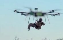 В Україні вперше евакуювали пораненого військового з фронту повітряним дроном (відео)