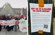 Лувр закрився через протести в Парижі: біля входу до музею зібралися натовпи незадоволених туристів