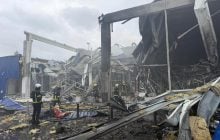 Реактивний дрон атакував гіпермаркет "Метро" у Рівному: є значні руйнування