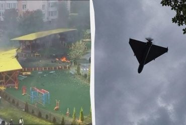 Под Киевом дрон упал на территорию школы, – ОВА