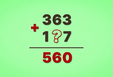 363 + 1?7 = 560: яку цифру приховано в математичній головоломці