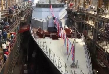 В Росії спустили на воду ракетний корабель Грозний, який будували понад п’ять років